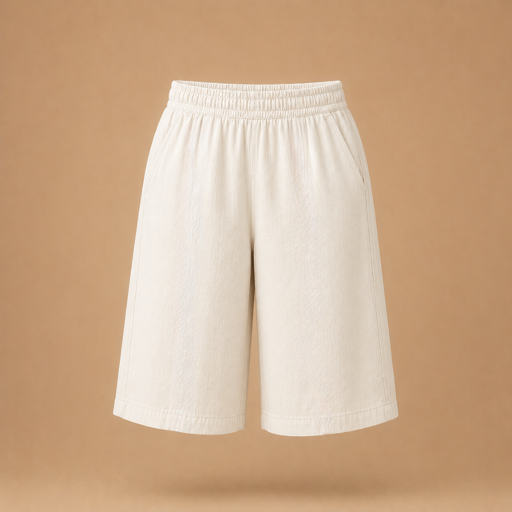 Dames bermudashorts met elastische tailleband Jelle Jora Mode