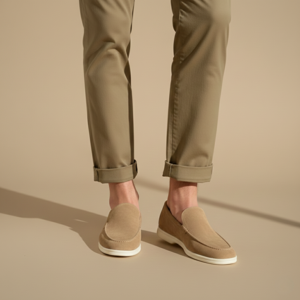 Suède instapschoenen voor heren Jelle Jora Mode