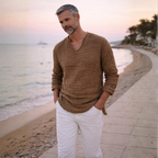 Heren casual T-shirt met lange mouwen voor de zomer Jelle Jora Mode
