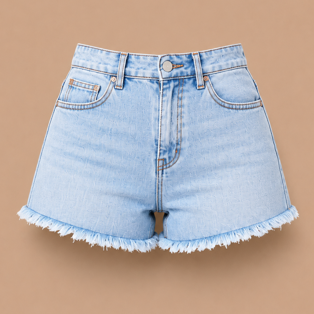 Dames denimshort met hoge taille Jelle Jora Mode