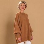 Dames oversized trui met ronde hals Jelle Jora Mode