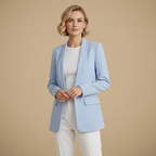Damesblazer met rechte snit en lange mouwen Jelle Jora Mode
