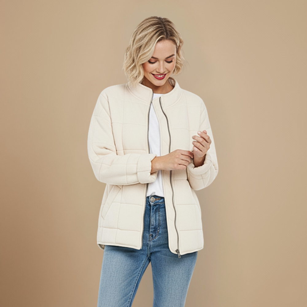 Casual warme katoenen gewatteerde parka voor dames Jelle Jora Mode