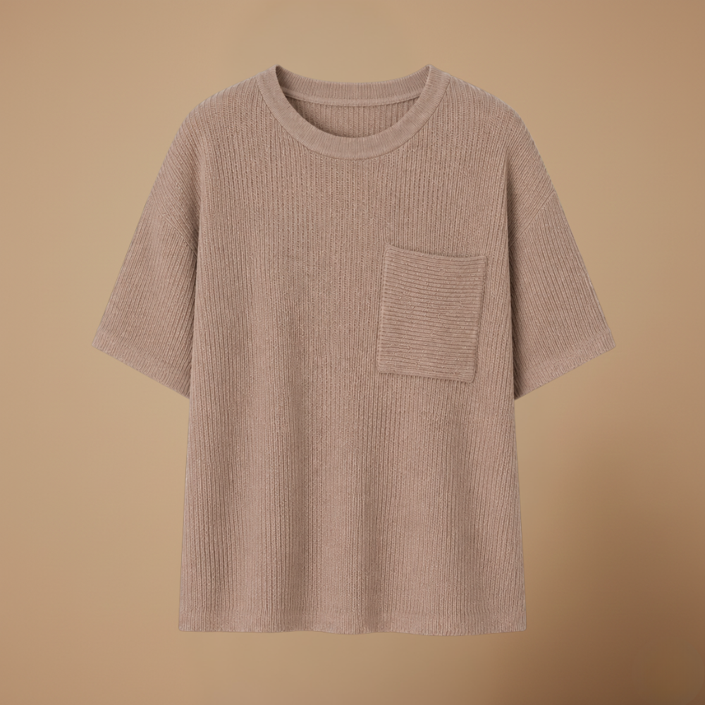 Damesblouse met ruime pasvorm en ronde hals Jelle Jora Mode