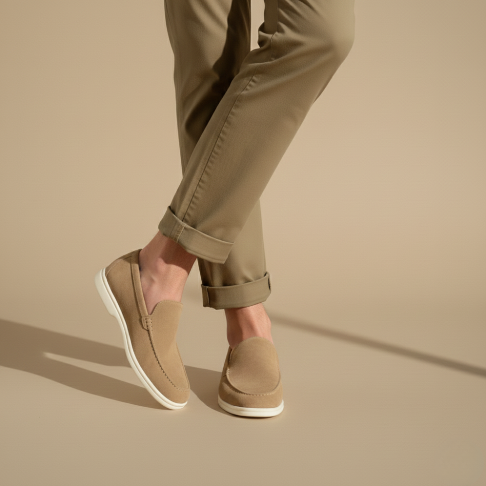 Suède instapschoenen voor heren Jelle Jora Mode