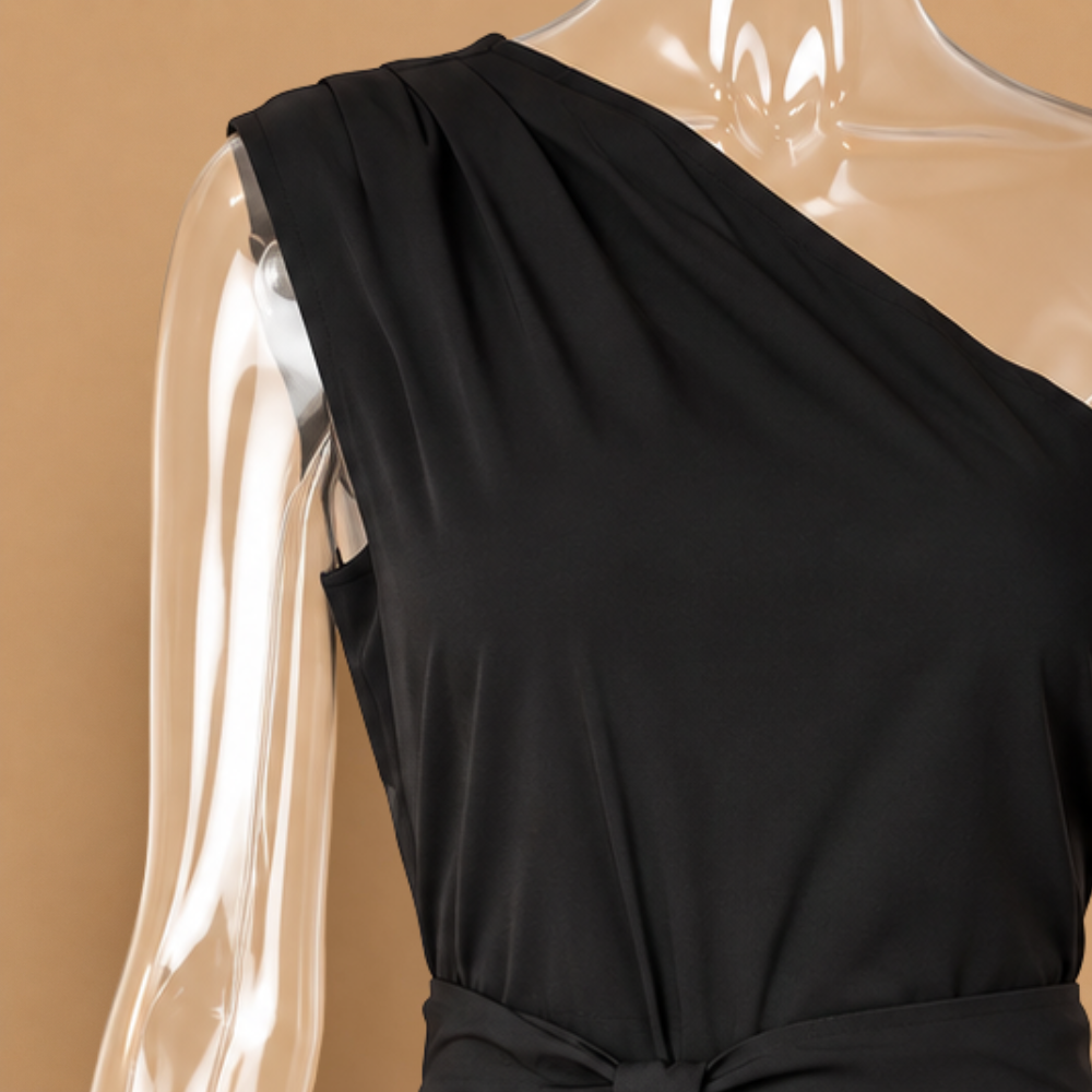 Dames off-shoulder jumpsuit met wijde pijpen Jelle Jora Mode