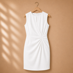 Dames casual gedrapeerde mouwloze midi-jurk Jelle Jora Mode