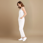 Dames denim jumpsuit – casual en stijlvol ontwerp Jelle Jora Mode
