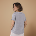 Dames losse casual blouse met korte mouwen Jelle Jora Mode