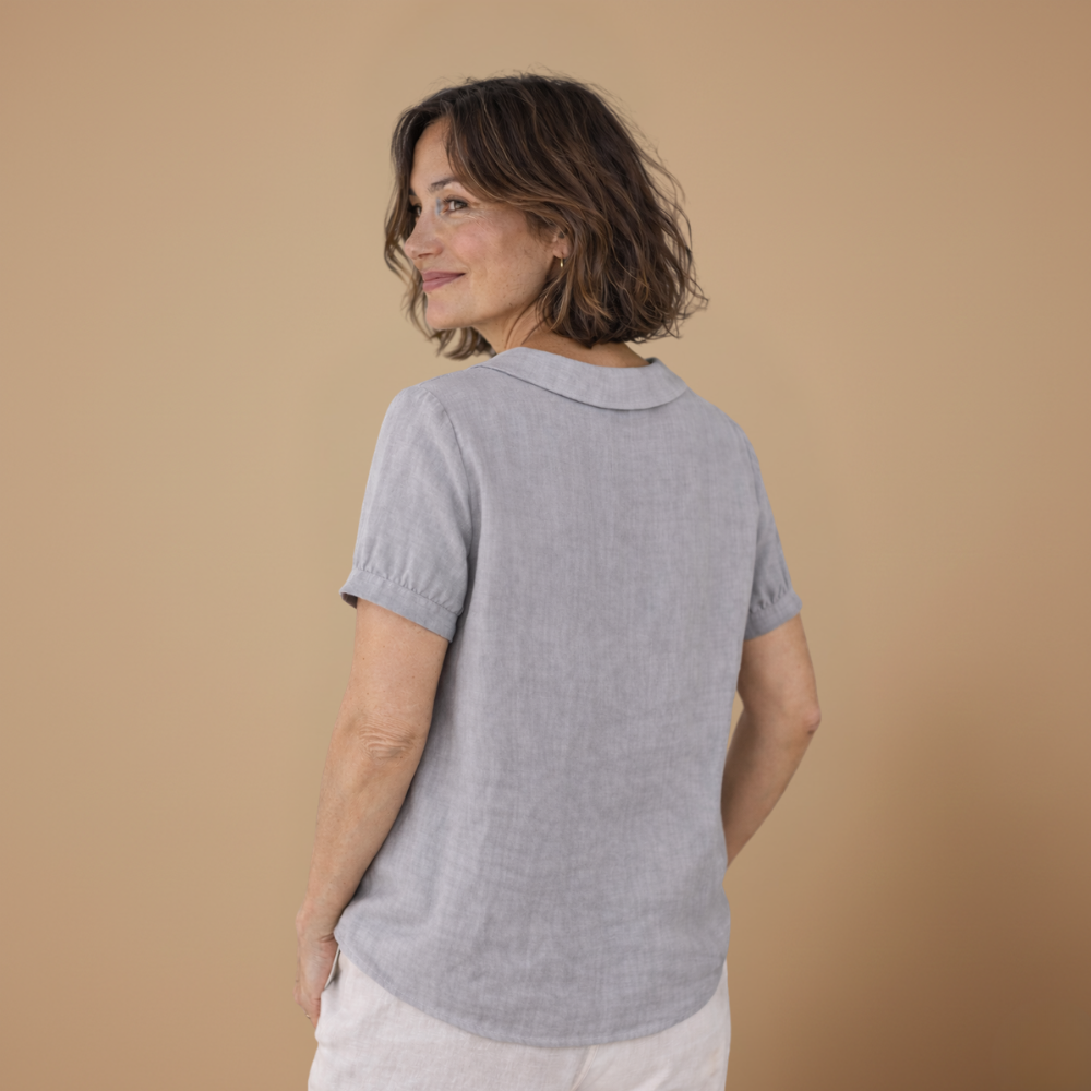 Dames losse casual blouse met korte mouwen Jelle Jora Mode
