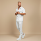 Wafelgebreid Shirt en Broek Tweedelige Set Jelle Jora Mode