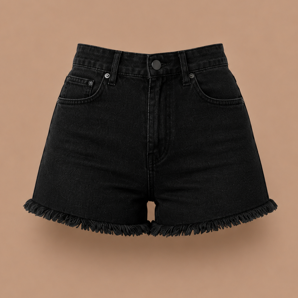 Dames denimshort met hoge taille Jelle Jora Mode