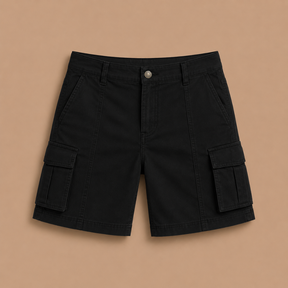 Dames casual cargoshort met meerdere zakken Jelle Jora Mode