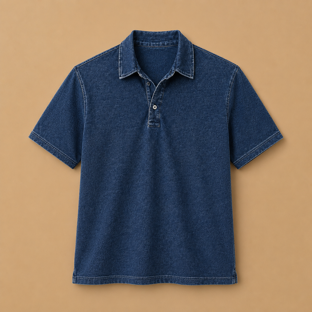 Heren klassiek polo-shirt met korte mouwen en polokraag Jelle Jora Mode