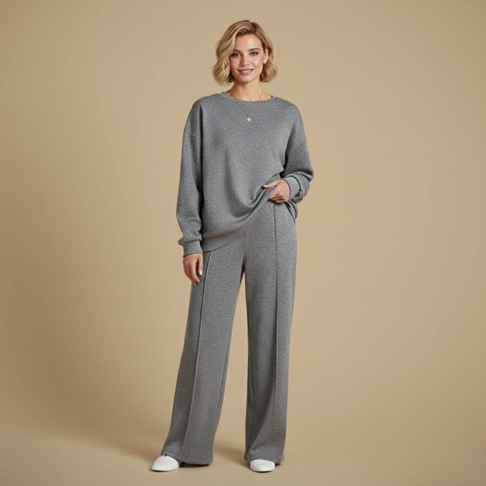 Casual tweedelige set met lange mouwen voor dames Jelle Jora Mode