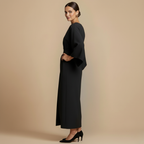 Elegante Effen Jurk met Vleermuismouwen Jelle Jora Mode