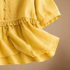 Damesblouse met losse pasvorm en driekwartmouwen Jelle Jora Mode