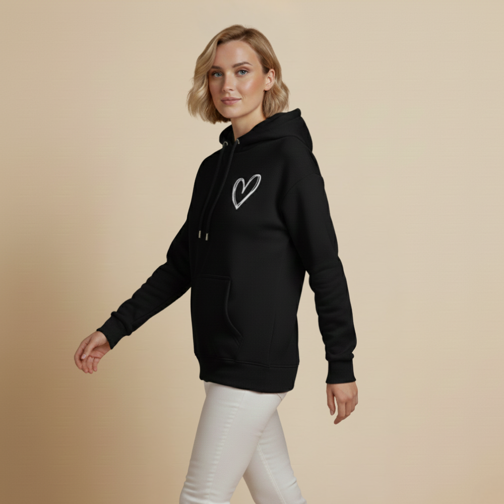 Casual hoodiejack met print voor dames Jelle Jora Mode