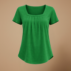Dames casual T-shirt met vierkante kraag en korte mouwen Jelle Jora Mode