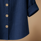 Damesblouse met V-hals en knopen aan de voorkant Jelle Jora Mode