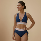 Dames bikiniset met hoge taille en halternek Jelle Jora Mode