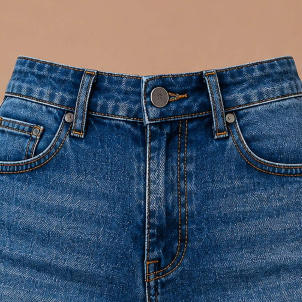 Dames denimshort met hoge taille Jelle Jora Mode
