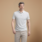 Heren ademend casual T-shirt met korte mouwen en structuur Jelle Jora Mode
