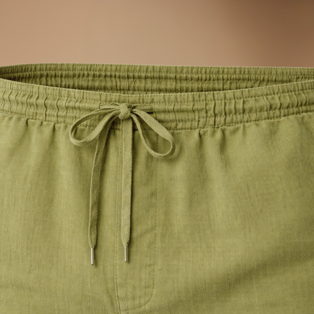 Heren ademende casual korte broek met trekkoord Jelle Jora Mode
