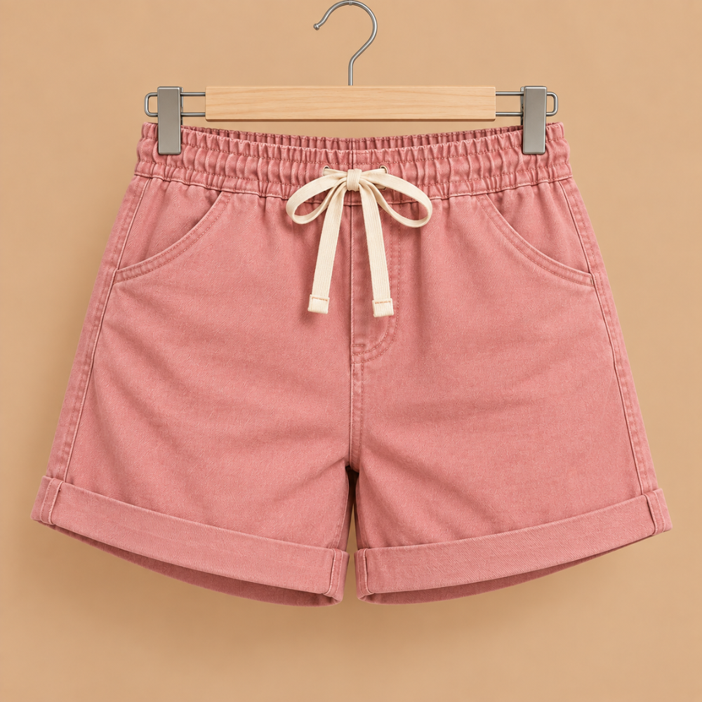 Dames bermuda shorts met elastische tailleband Jelle Jora Mode