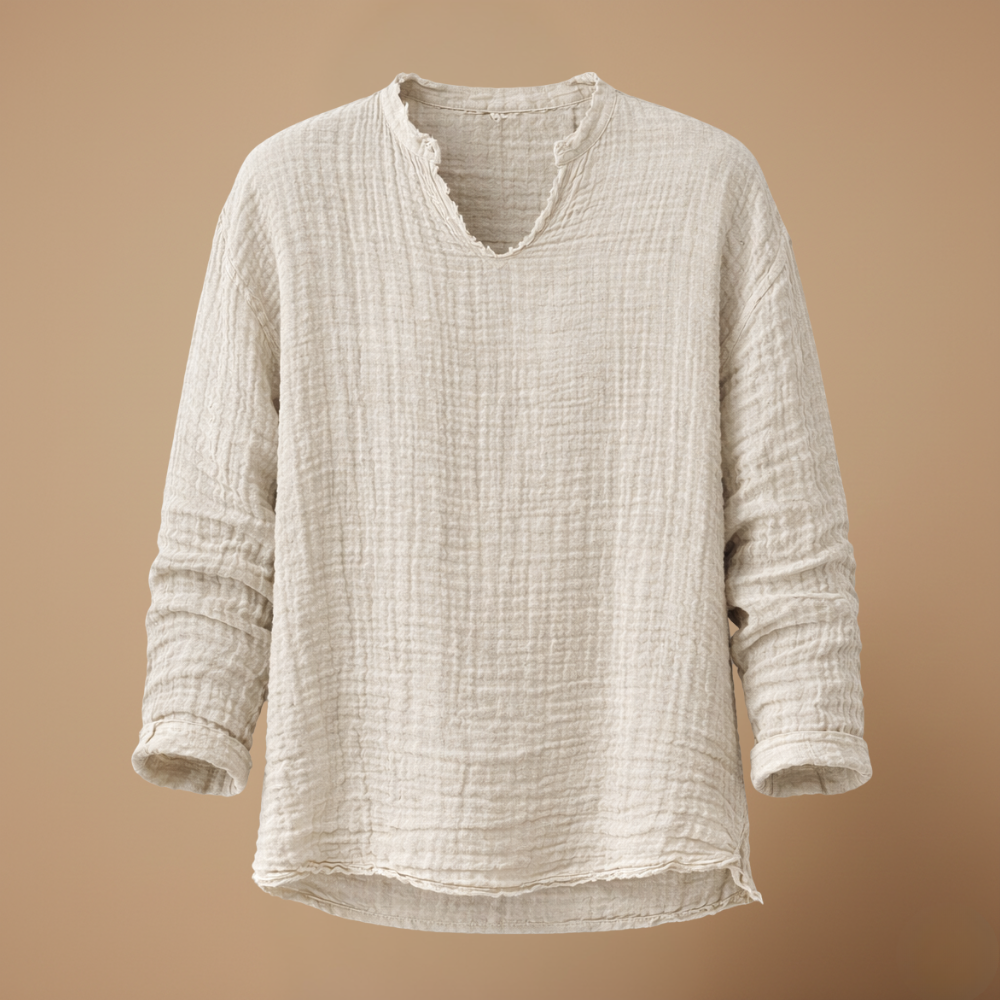 Heren casual T-shirt met lange mouwen voor de zomer Jelle Jora Mode