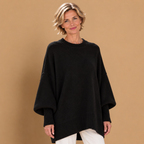 Dames oversized trui met ronde hals Jelle Jora Mode