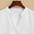 Casual damesblouse met V-hals en gesplitste mouwen Jelle Jora Mode