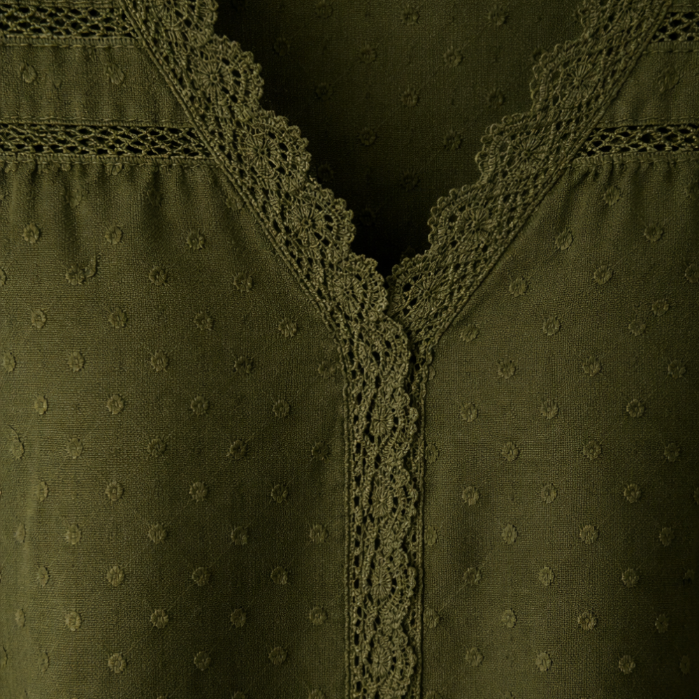 Elegante kanten blouse met korte mouwen Jelle Jora Mode