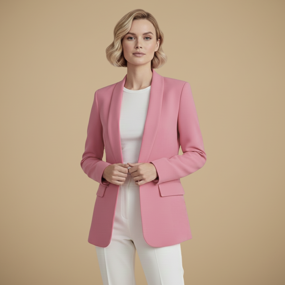 Damesblazer met rechte snit en lange mouwen Jelle Jora Mode