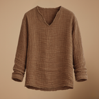 Heren casual T-shirt met lange mouwen voor de zomer Jelle Jora Mode