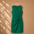 Dames casual gedrapeerde mouwloze midi-jurk Jelle Jora Mode
