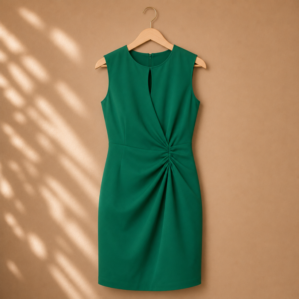 Dames casual gedrapeerde mouwloze midi-jurk Jelle Jora Mode