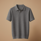 Heren slim fit poloshirt met korte mouwen en klassieke V-hals Jelle Jora Mode