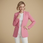 Damesblazer met rechte snit en lange mouwen Jelle Jora Mode