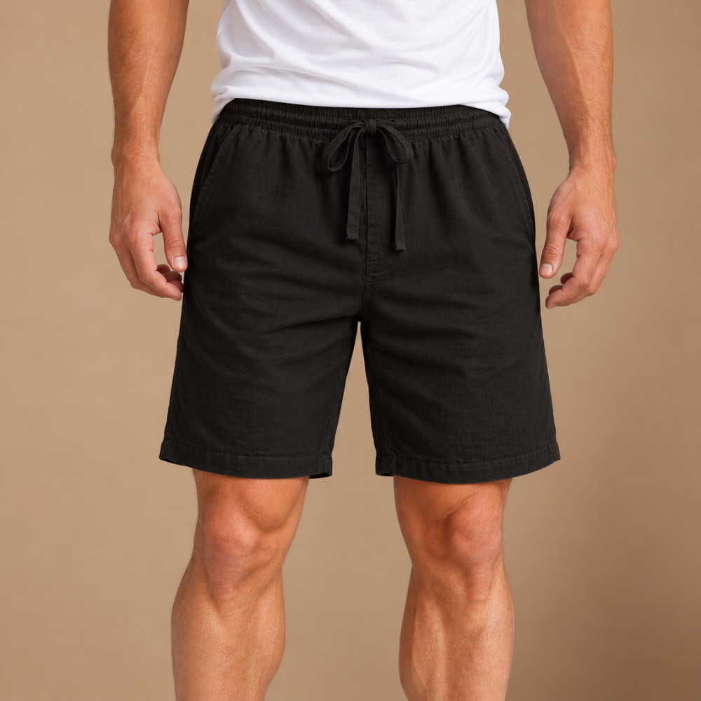 Heren ademende casual korte broek met trekkoord Jelle Jora Mode