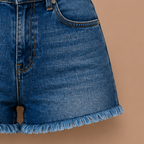 Dames denimshort met hoge taille Jelle Jora Mode