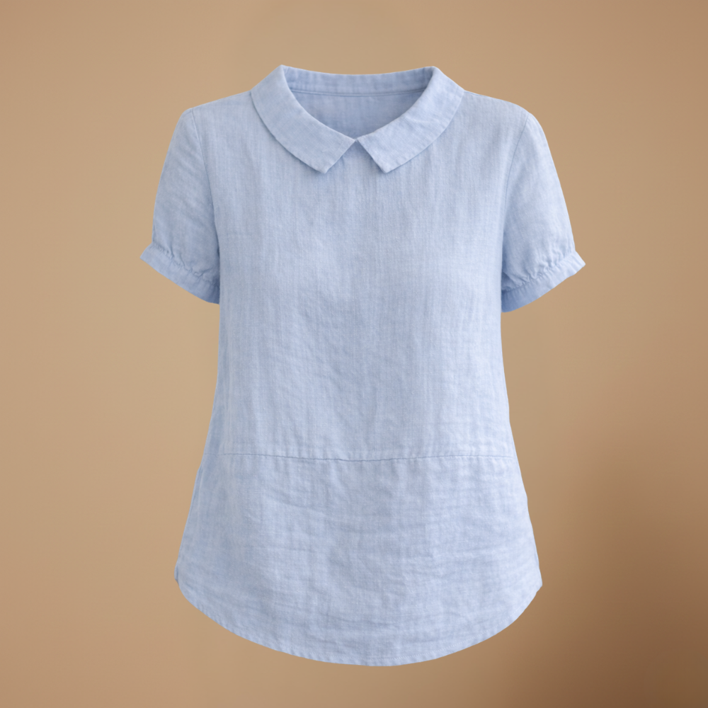 Dames losse casual blouse met korte mouwen Jelle Jora Mode