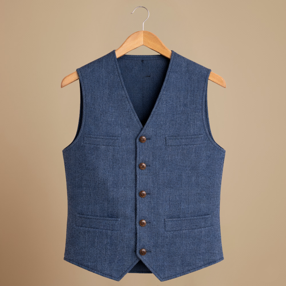 Slim vest voor heren in smart casual stijl Jelle Jora Mode