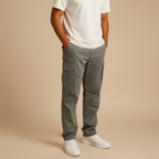 Casual Cargobroek met Trekkoord en Meerdere Zakken Jelle Jora Mode