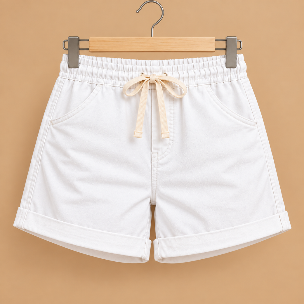 Dames bermuda shorts met elastische tailleband Jelle Jora Mode