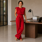 Dames casual jumpsuit met hoge taille en zakken Jelle Jora Mode