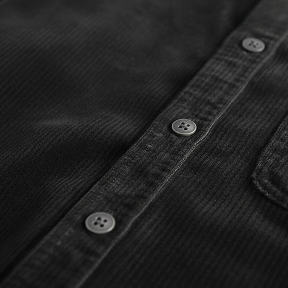 Effen vintage corduroy overhemd voor heren Jelle Jora Mode