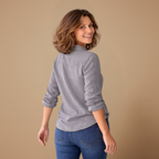 Dames ademende blouse met lange mouwen en knoopsluiting Jelle Jora Mode