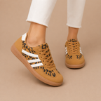 Dames klassieke wandelsneakers met veters Jelle Jora Mode