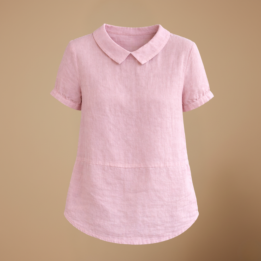 Dames losse casual blouse met korte mouwen Jelle Jora Mode